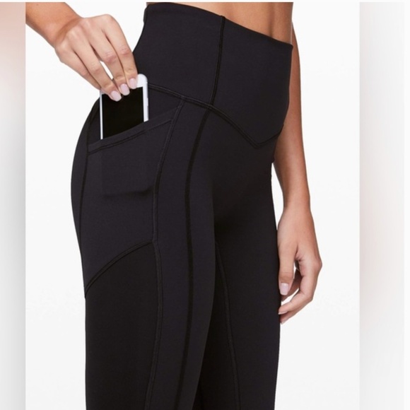Lululemon All The Right Places Legging Black, Size 8, 24” Inseam, Like New - Picture 1 of 7